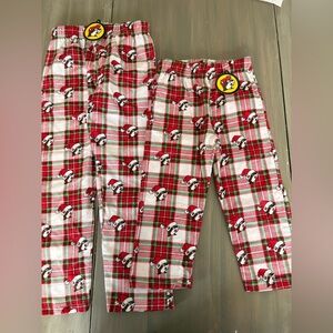 Buc-ees Kids Plaid Pajamas with Santa Print